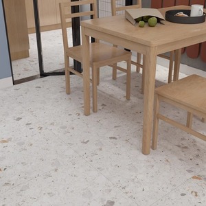 Baldosas de Cerámica Mate Antideslizantes con Diseño Terrazzo, 600x600mm, Estilo Clásico Europeo para Tiendas de Té con Leche, Casas de Huéspedes y Tiendas de Ropa - Product Image 4