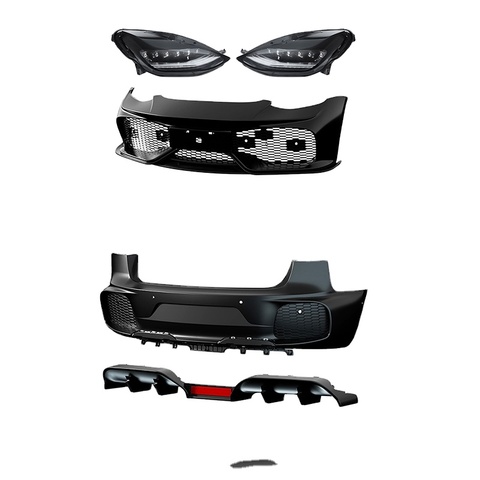 Tesla Model 3 Luxury Decorative Body Kit LED Headlight Assembly PVC Material Easy Installation Modified Surround Accessories