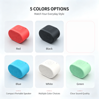 Nouveau 2026 B62 Mini Haut-parleur sans fil compact en plastique, idéal pour cadeau, avec fonction TWS, Bluetooth 5.0, basses puissantes, microphone intégré, prise en charge TF, sortie 3W, application et entrée auxiliaire