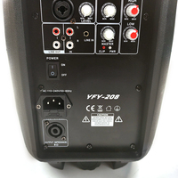Système de sonorisation PA 10 pouces professionnel 200W+ sans fil stéréo FM/USB/SD prêt pour le karaoké, boîte à son active + passive en plastique