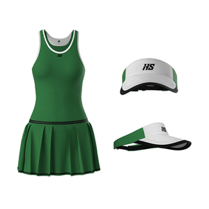 Set di Maglia da Tennis Personalizzata con Logo, Abbigliamento Sportivo Femminile OEM, Gonna da Tennis e <span class=keywords><strong>Polo</strong></span> - Product Image 5