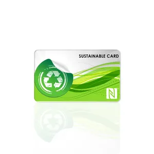 Eco-frienly Raw Polylactic Acid PLA Material Card For Hotel Resort Entertainment Access Card Event Ticket