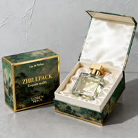 Boîte à parfum rigide magnétique de luxe de petite taille avec matériaux recyclés, emballage de style vin, boîte cadeau écologique