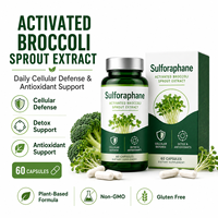 Extrait de brocoli activé en gros, Sulforaphane 600mg avec mélange de vitamine C et d'enzymes pour un soutien antioxydant quotidien