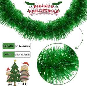 โรงงานจีนขายส่งของตกแต่งวันเกิด พวงมาลัยคริสต์มาส PVC สีตามสั่ง ขนาด 2 เมตร สไตล์โมเดิร์น - Product Image 2