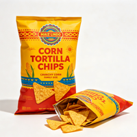 Sachets personnalisés écologiques de qualité alimentaire thermoscellables pour chips, noix, sachets en plastique anti-humidité pour chips de tortilla et céréales multigraines