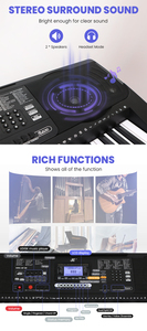 Clavier Électronique Piano Synthétiseur 61 Touches Professionnel Usine Vente en Gros, Clavier de Piano Numérique MK-812 - Product Image 3