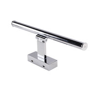 Ip44 européen rond en aluminium chromé fini barre lumineuse rotative éclairage de vanité de salle de bain