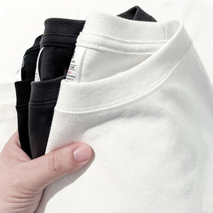 T-Shirt Oversize Homme Style Urbain Rétro Décontracté Épaules Tombantes 220 G/m² 100% Coton Imprimé Vierge Personnalisable - Product Image 3