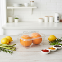 Barquette élégante jetable en PET pour fruits et tomates cerises, personnalisable pour la collection d'assiettes et de bols ou le service de gâteaux