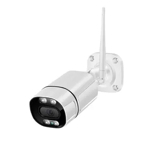 Câmera de vigilância residencial, hd sem fio 1080p vídeo de segurança wi-fi áudio bidirecional inteligente wi-fi 2mp tuya ip câmera externa wi-fi