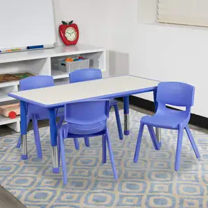 플라스틱 학교 훈련 회의 의자 쓰기 테이블 현대 연구 책상 플라스틱 교실