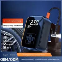 Pompe à air pour pneus de voiture personnalisable avec batterie 3600 mAh pour affichage numérique LCD de précision dans les voitures, les vélos et les urgences