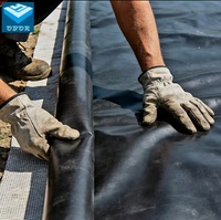Géomembrane HDPE lisse/texturée pour bassins d'eau pluviale 0,8 mm-2,0 mm Gestion des eaux urbaines Contrôle des inondations Contrôle de l'érosion