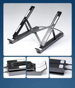 Soporte para Laptop con USB C HUB, USB C, USB A, Tipo C, Base de Conexión para Laptop, Luz RGB, Soporte Portátil Premium para Laptop - Product Image 4