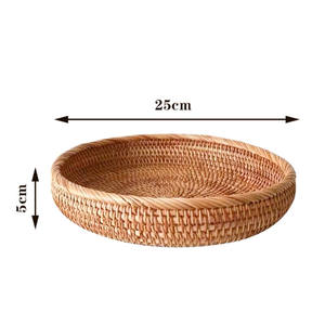 Круглая плетеная корзина для фруктов - Product Image 6