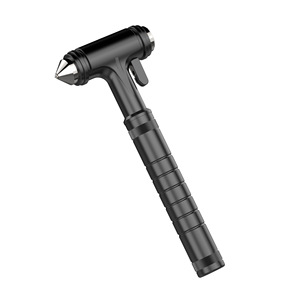 Nuovo Martello di Sicurezza Nero Multifunzione in Metallo Puro per Rompere i Vetri dell'<span class=keywords><strong>Auto</strong></span> e Salvare la Vita - Product Image 1
