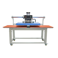 Fábrica directamente automática abierta 60*80cm estación doble máquina de prensa de calor vinilo camiseta logo máquina de impresión
