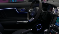 Kit d'éclairage d'ambiance pour voiture, 13 LED, taille OEM, écran RGB, volant, contrôle par application WeChat Mini Program pour Ford Mustang 2015-2022