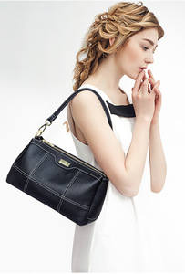 Bolso de Hombro de Cuero Genuino, Bolsos de Mano de Lujo para Mujer, Bolsos Tote de Piel Vacuna de Alta Calidad, Nuevo Bolso Mensajero Femenino - Product Image 3