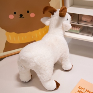 Nueva tendencia llavero de cabra juguetes de animales de peluche muñeca de bebé llaveros de cabra lindos juguetes de cabra macho accesorios colgantes - Product Image 5