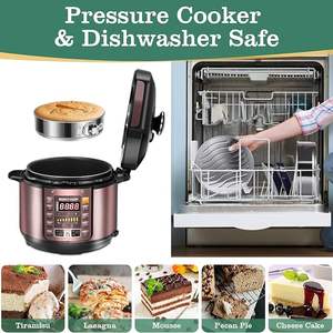 ถาดเค้กแบบสปริงกันรั่วขนาด7นิ้วพร้อม430ด้านล่างที่ถอดออกได้304สแตนเลสสตีลสำหรับอบชีสเค้กในครัวเตาอบ - Product Image 4