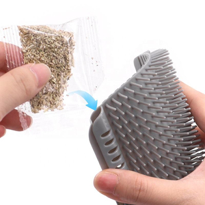 Softer Self Groomer with Catnip Wall Corner <b>Massage</b> Comb Scratcher Grooming Brush Tool for Long & Short Fur Kitten <b>Cats</b> Dogs - Product Image 2