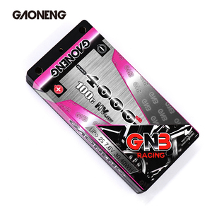 Batterie LiPo GNB GAONENG LCG Thin Super Shorty Pack HV 4000MAH 2S 7.6V 100C 4.0mm Bullet Hard Case - Product Image 3