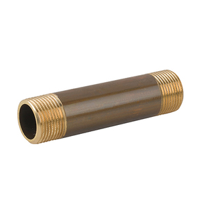 Tubo in ottone giallo 2" x 200 mm per raccordi idraulici - Product Image 1