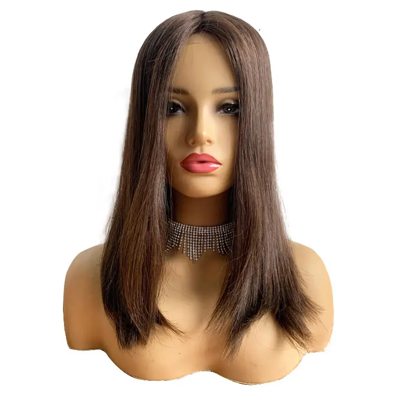 Hot Sale Ready To Ship 100% Natural Raw Russian Virgin Human Hair Hand Made Soft Base Silk Top Wigs For Women