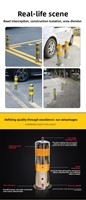 Poteau de signalisation routière en acier inoxydable 201/304, colonne anti-collision, borne de signalisation de circulation, poteau d'isolation, barrière en tube d'acier