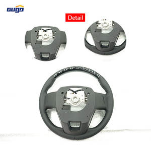 <span class=keywords><strong>Volant</strong></span> en cuir de luxe GUGO LC300 à 3 branches résistant aux UV pour Land Cruiser 300 Noir Piano avec chauffage - Product Image 5