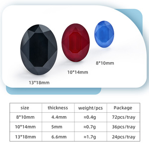 淅川摩卡彩色椭圆形玻璃水晶石尖背水钻DIY服装服装袋配件 - Product Image 2