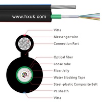 GYTC8A 8-Fiber SM/MM/OM3 Figure 8 Outdoor Corrugated Steel Tape Armoured Loose Tube Fiber Optic Cable SGS Certified Hanxin&OEM