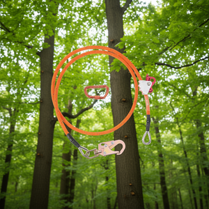 Mousqueton d'arboriste en acier allié, noyau en acier de 16 mm, résistance à la rupture de 33 kN, protection antichute, modèle pour l'escalade d'arbres - Product Image 2