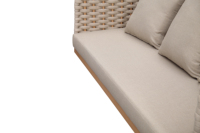 Canapé balançoire géant en corde et aluminium pour extérieur, idéal pour les espaces de détente modernes, les cours de villas, les zones de vue et les complexes hôteliers