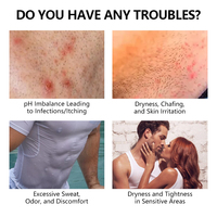 Marque privée Soins personnels pour hommes Anti-démangeaisons Élimination des odeurs PH Équilibré Nettoyant antibactérien Mousse nettoyante Nettoyant moussant intime