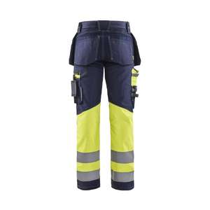 BLAKLADER - 179413708833C62 Pantalon haute visibilité avec stretch Bleu marine/jaune-EAN 7330509767153 HI-VIS WORKWEAR - Product Image 2