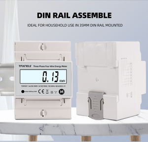 Çok fonksiyonlu 380V 3 faz 4 telli wattmetre güç iki yönlü enerji ölçer KWH gerilim akım 100A AC 50Hz 60hz Solar PV - Product Image 3