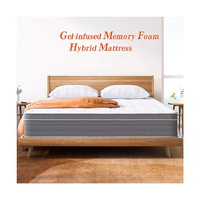 COSTFULL Twin 10 Zoll Hybrid Taschenfederkern Gel-Memory-Foam-Matratze Modernes Design 10 Jahre Garantie 20-35cm Dicke Mittelfest
