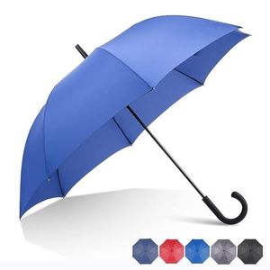 Parapluie de golf haut de gamme personnalisé avec logo, manche droit, parapluie sculpté avec manche en bois et logo - Product Image 5