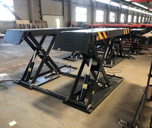 Dongkrak Mobil Gunting Ultra Tipis 4000kg Empat Silinder Hidrolik Bersertifikat <span class=keywords><strong>CE</strong></span>, Tinggi Kerja 1.2m, Dapat Dipindahkan, 220-380V 2.2Kw - Product Image 4