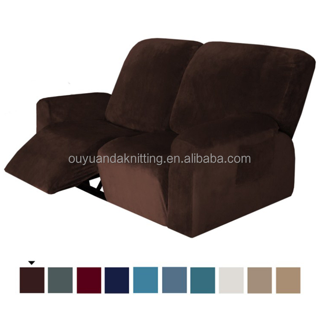 Роскошный эластичный Бархатный Чехол для дивана из спандекса