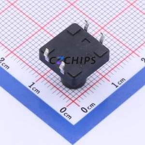 GT-TC152A-H110-L1 Tactile Switch Through hole-4P,12x12mm Switch Single Pole Single Throw Round Button 1.6N Through Hole - Product Image 2