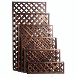 Clôture en bois anti-corrosion, clôture grillagée, clôture de toit extérieure, cloison décorative intérieure, clôture, plante grimpante verte, grande taille - Product Image 2