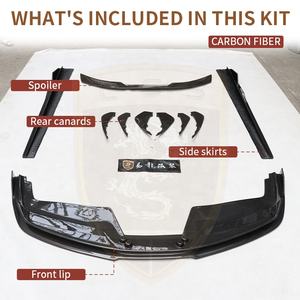 फेरारी 488 जीटीबी सिपर बॉडी किट रेट्रोफिट वेर्स स्टाइल फ्रंट लिप रियर डिफ्यूज़र फिट - Product Image 4