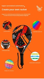 Juego de Raquetas de Pádel - Hoja Completa de ABS con Protección de Borde de EPE, Empuñadura Cómoda G2 para Entrenamiento y Educación Deportiva Juvenil - Product Image 4