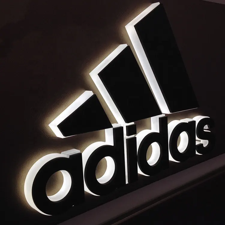 Custom Sport Brand Led Channel Letters Acrylic Face Light Led Sign For Business Stores