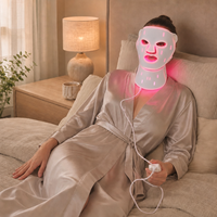 IDEATHERAPY OEM ODM Équipement de soin du visage en silicone, masque facial LED professionnel, appareil de luminothérapie rouge pour salon de beauté