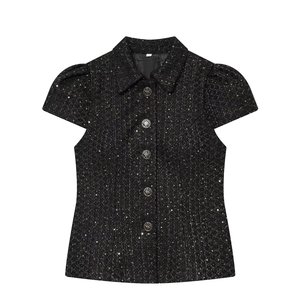 Veste Courte Décontractée <span class=keywords><strong>Femme</strong></span> Style Européen Coupe Slim Texturée Été 2026, OEM/ODM par Usine de Vêtements Chinoise - Product Image 2